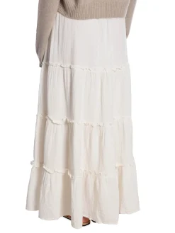 YAS KJOL YASCAPUCINA HW MAXI STAR WHITE