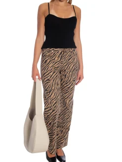 Y.A.S PANTS YASZIRA CHANTERELLE/DETAIL BLACK