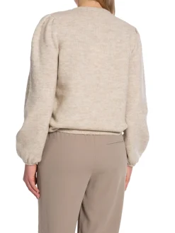 Y.A.S SWEATER YASROSEY LS KNIT PULLOVER BIRCH MELANGE