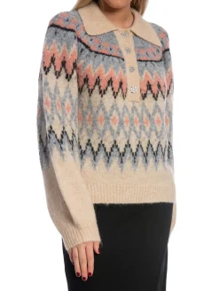 Y.A.S SWEATER YASSHIMA LS PULLOVER SANDSHELL