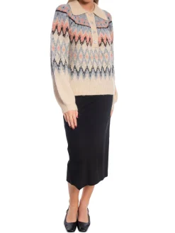 Y.A.S SWEATER YASSHIMA LS PULLOVER SANDSHELL