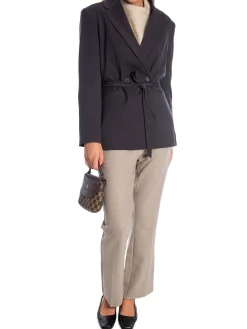 YAYA BLAZER LOOSE FIT WITH BELT DET