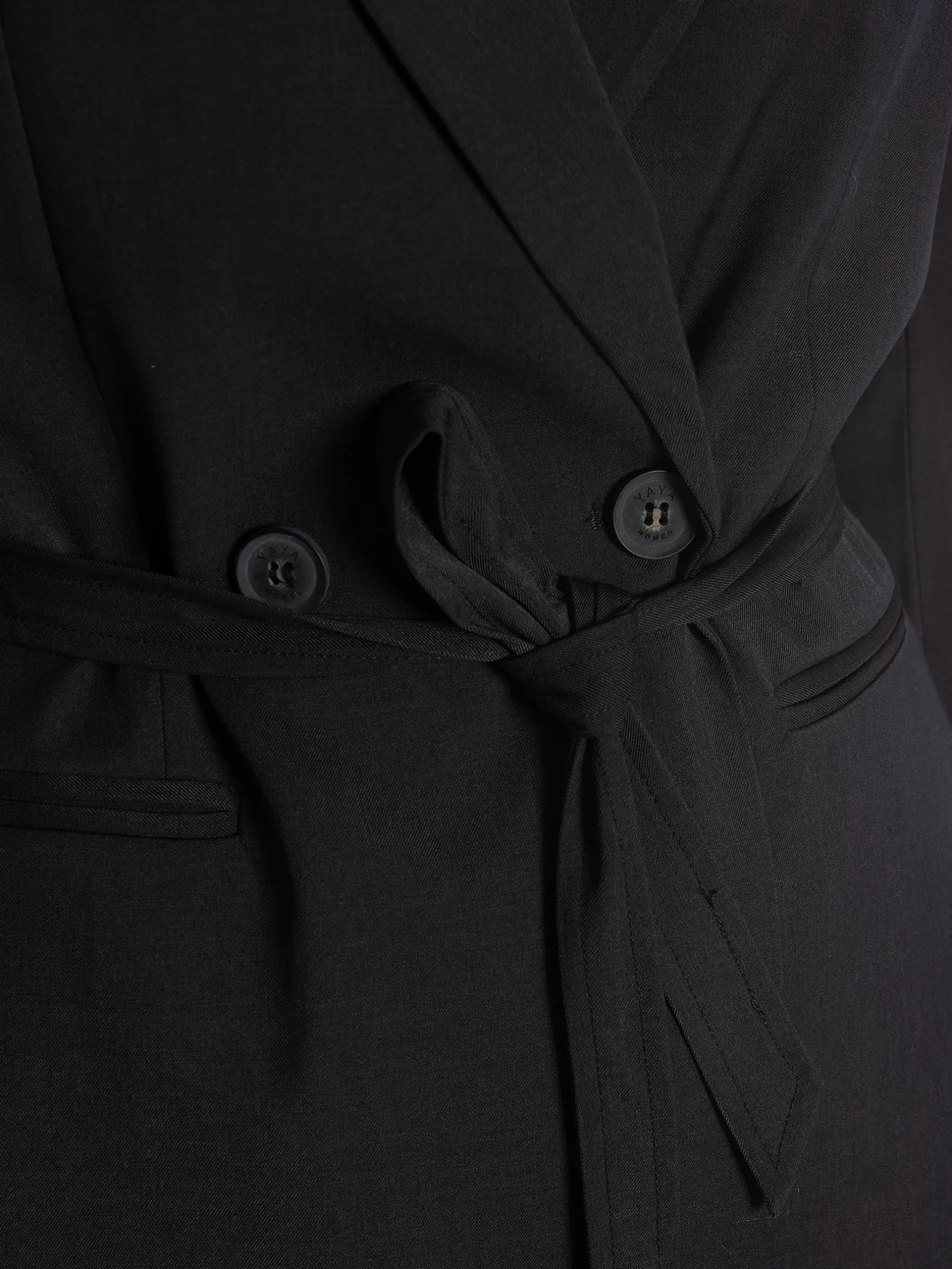 YAYA BLAZER LOOSE FIT WITH BELT DET