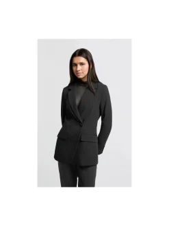 YAYA BLAZER WOVEN FITTED BLAZER BLACK