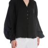 YAYA BLOUSE OVERSIZED BLACK