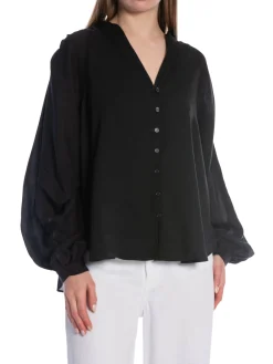 YAYA BLOUSE OVERSIZED BLACK