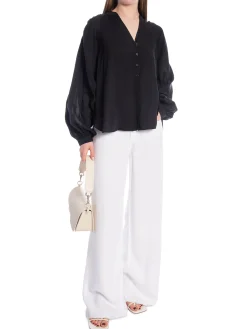 YAYA BLOUSE OVERSIZED BLACK