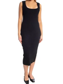 YAYA DRESS KNIITTED  SET BLACK