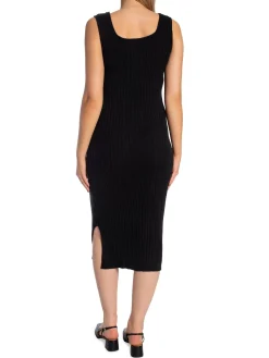 YAYA DRESS KNIITTED  SET BLACK