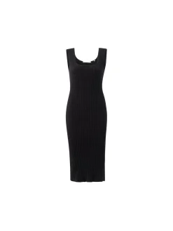 YAYA DRESS KNIITTED  SET BLACK