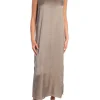 YAYA DRESS SATIN SLEEVELESS CLAY PEBBLE GERY
