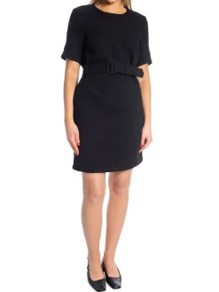 YAYA DRESS SHORT DRESS WITH BELT BLACK