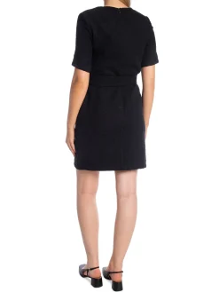 YAYA DRESS SHORT DRESS WITH BELT BLACK
