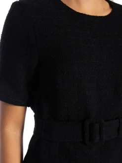 YAYA DRESS SHORT DRESS WITH BELT BLACK