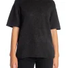 YAYA TOP OVERSIZED KNITTED ANTHRACITE MELANGE