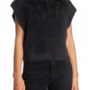 YAYA VEST SLEEVELESS FLUFFY ANTHRACITE